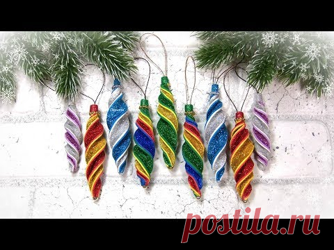 Игрушки на елку за 5 минут своими руками