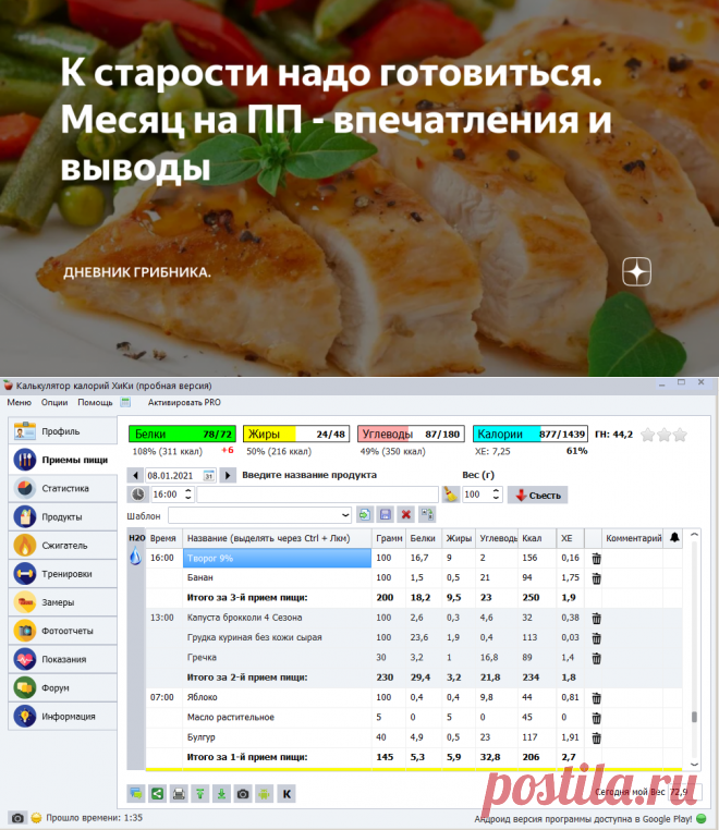 К старости надо готовиться. Месяц на ПП - впечатления и выводы | Дневник грибника. | Яндекс Дзен
