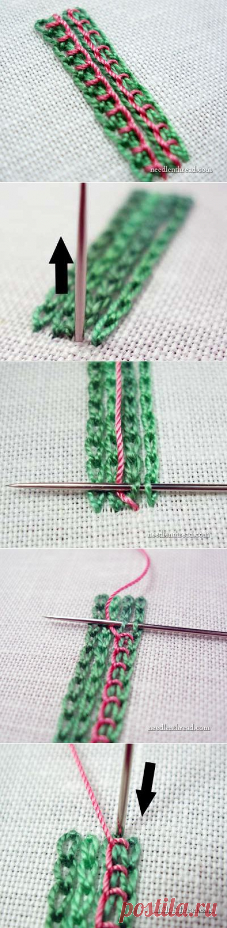 Stitch Play: Combining Chain Stitch &amp; Buttonhole Stitch – Needle’nThread.com