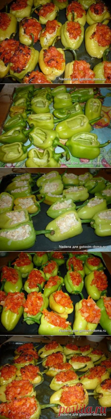 &quot;Хвостатый&quot;фаршированный перец, запеченный в духовке | Четыре вкуса
