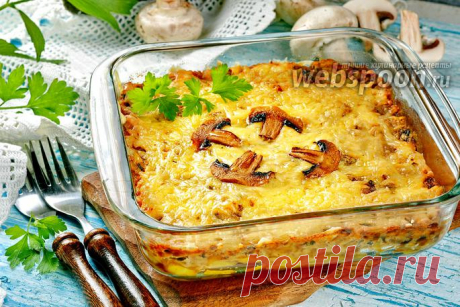 Жульен с грибами и картошкой