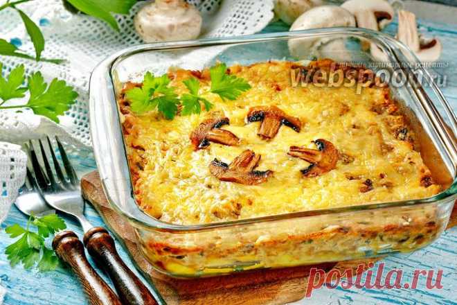 Жульен с грибами и картошкой