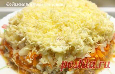 Салат мимоза с сайрой и сыром - вкуснейший слоеный салат