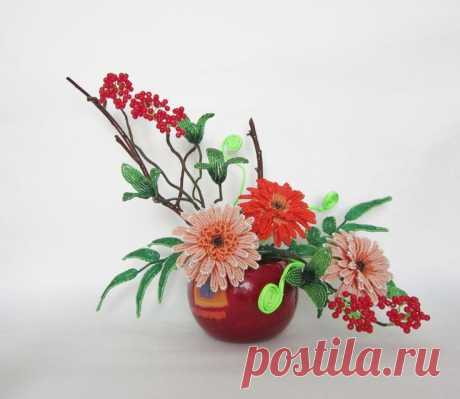 (10) Герберы | Beaded flowers