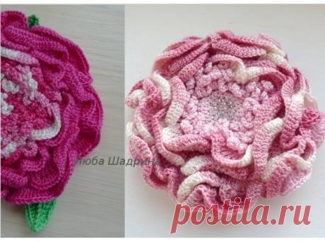 Вязаные броши-цветы Любови Шадриной | Уголок Yoshta