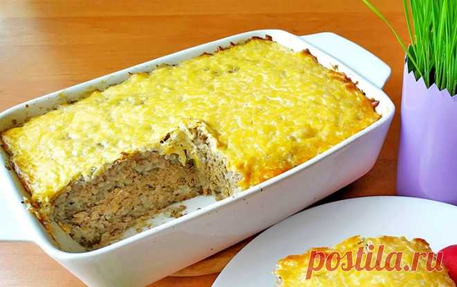Гречневая запеканка с куриной печенью и овощами