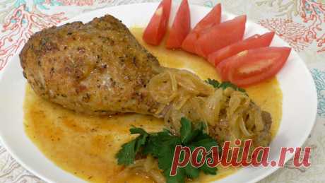 Как просто и быстро приготовить сочную и очень вкусную голень индейки.