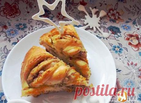 Дрожжевой пирог &quot;Апельсиновый вихрь&quot; - Рецепт с пошаговыми фотографиями - Ням.ру