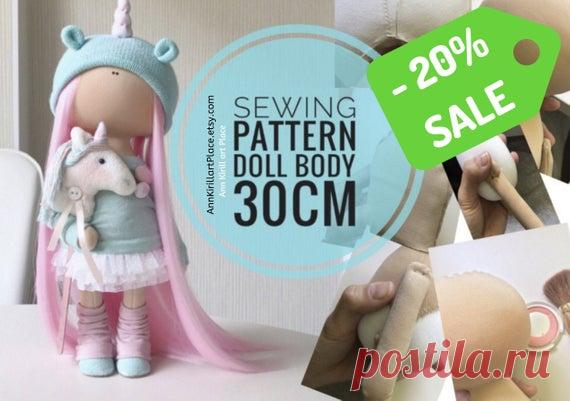 Sewing Pattern Doll Body 30 cm, 11
