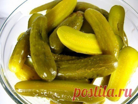 Бочковые хрустящие огурчики