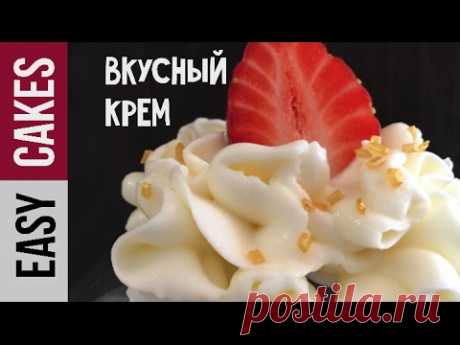 Легкий крем для капкейков и торта из сливок и творожного сыра. Как сделать шапочку для капкейка
