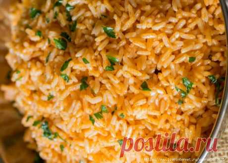 Рис по-испански: рассыпчатый, сочный, вкусный, красивый, на солнце светится - и плова не нужно