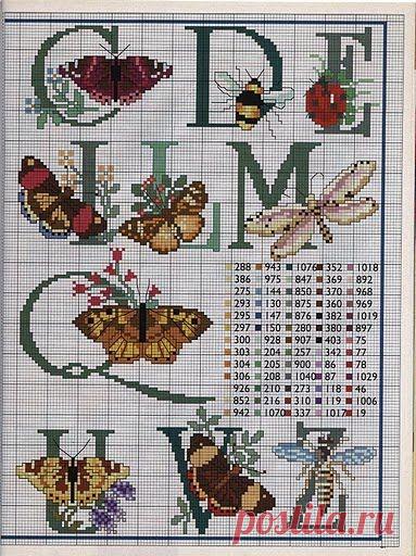 (640) Punto de Cruz GRATIS: Animales. | вышивка (бабочки)