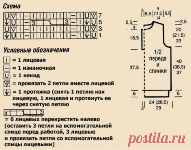 Sleeveless  pullover free pattern