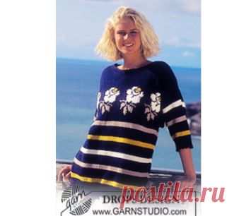 Пуловер спицами ... от DROPS
