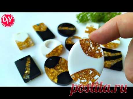 Шлифовка и полировка эпоксидной смолы Необычные кулоны