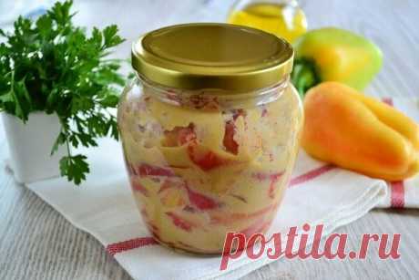 Маринованный перец в горчице