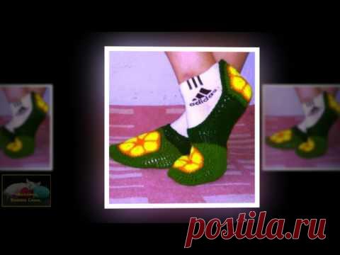 Следки спицами с шестиугольным мотивом