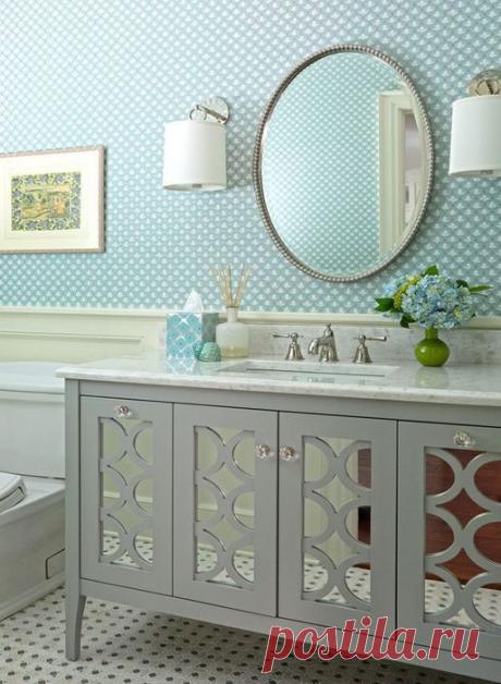 Голубой цвет в интерьере