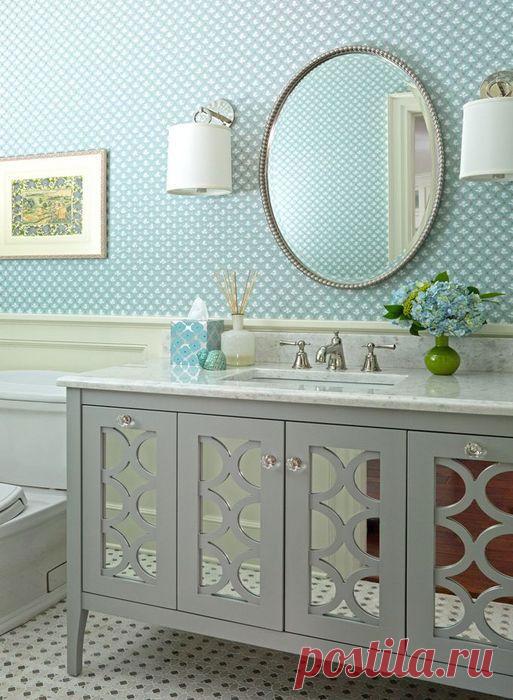 Голубой цвет в интерьере