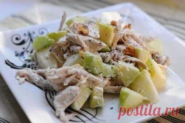 Как приготовить вальдорфский куриный салат - рецепт, ингредиенты и фотографии