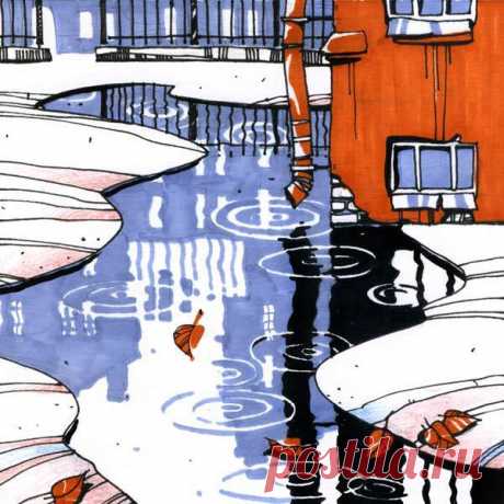 Иллюстрация лужа. Просмотреть иллюстрацию лужа из сообщества русскоязычных художников автора Бауман Екатерина в стилях: Скетчи, нарисованная техниками: Другое.