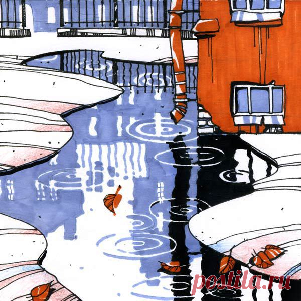 Иллюстрация лужа. Просмотреть иллюстрацию лужа из сообщества русскоязычных художников автора Бауман Екатерина в стилях: Скетчи, нарисованная техниками: Другое.