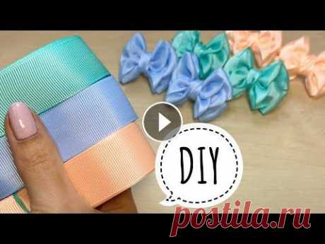 Бантики из репсовых лент Своими руками Канзаши из лент 2.5 см DIY / МК Как сделать Бантики из репсовых лент своими руками. Бантики из лент подойдут для украшения ручной работы: резиночек для волос, повязок, закол...