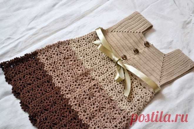 Детское винтажное платье. Он-лайн. - Вязание - Страна Мам