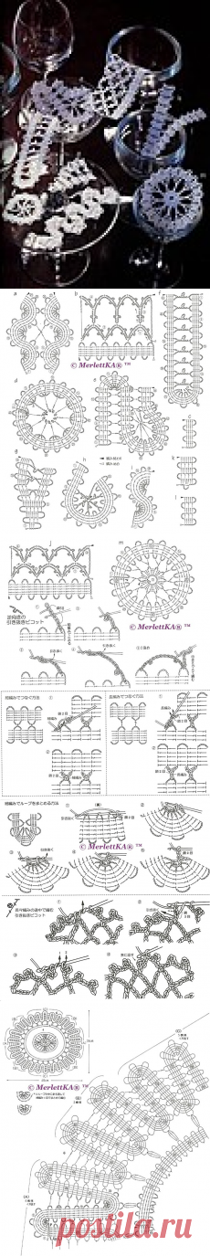 БРЮГГСКОЕ КРУЖЕВО КРЮЧКОМ. КАК ВЯЗАТЬ ТЕСЬМУ И САЛФЕТКУ.
