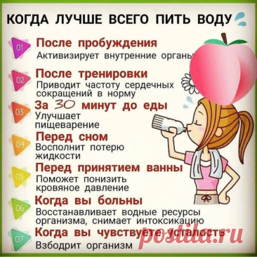 Когда лучше пить воду