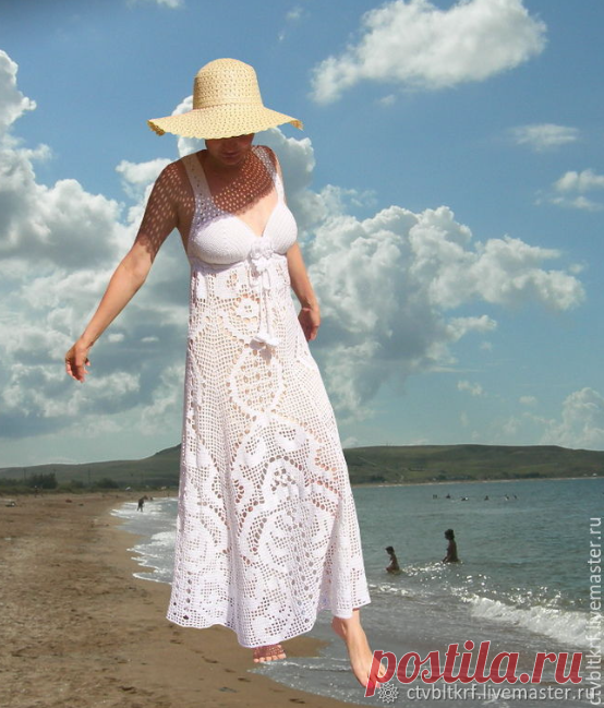 Летние вязаные платья, большая подборка! | Вязание крючком и спицами | Дзен