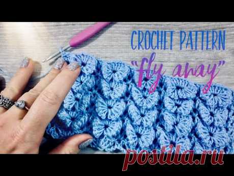 РОСКОШНЫЙ УЗОР КРЮЧКОМ  "Fly away" / BEAUTIFUL CROCHET PATTERN