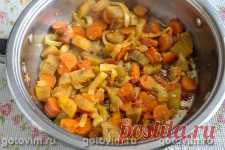 Овощное рагу с баклажанами и бататом. Рецепт с фото