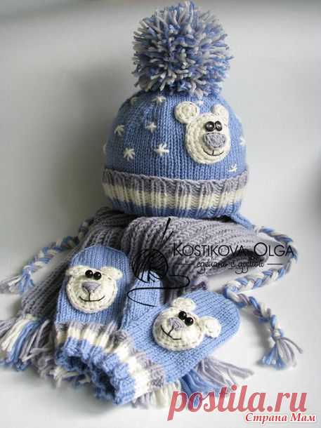 Авторский зимний комплект "Умка" - Вязание - Страна Мам