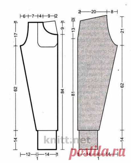 Вязаные брюки спицами.
Размер: 36/38
Вам потребуется: LANG YARNS „Novena” (50% мериносовая шерсть, 30% беби альпака, 20% полиамид, 110 м/25 г): 400 г серого цвета № 0003; прямые спицы в№ 3,5 и 4, круг, спицы № 4, длиной 60 см, эластичная тесьма, шириной 4 см, длиной 85 см
Резинка 1х1: вязать попеременно 1 лиц., 1 изн.
Плотность вязания: 25 п. и 36 р. лиц. глади, спицами № 4 = 10 х 10 см.
Левая задняя половинка брюк: набрать 44 п. на спицы № 4 и вязать 14 см = 49 р. р...