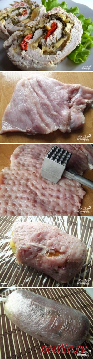 Рулет из индейки - пошаговый рецепт с фото на Повар.ру