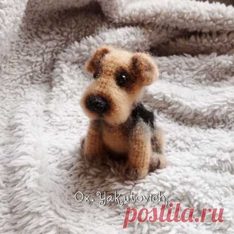 PDF Эрдельтерьер. FREE amigurumi crochet pattern. Бесплатный мастер-класс, схема описание для вязания амигуруми крючком. Игрушки своими руками! Собака, собачка, пёс, dog, puppy, cachorro, perro, cachorrinho, chien, hund, welpe, 子犬, 犬, pies. #амигуруми #amigurumi #amigurumidoll #amigurumipattern #freepattern #freecrochetpatterns #crochetpattern #crochetdoll #crochettutorial #patternsforcrochet #вязание #вязаниекрючком #handmadedoll #рукоделие #ручнаяработа #pattern #tutorial #häkeln #amigurumis