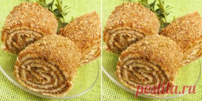 Ореховый рулет к чаю. Рецепт, который стоит записать!