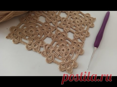 Veryy beautiful new crochet motif shawl, bedspread, tablecloth, vest, blouse knitting pattern