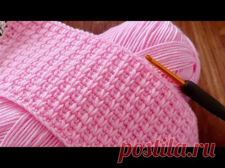 Beginners are here. Very easy to make. Very beautiful crocheted  pattern baby blanket