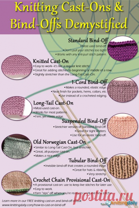 (1) Bind-Off &amp; Cast-On Knitting Exclusive Guide
