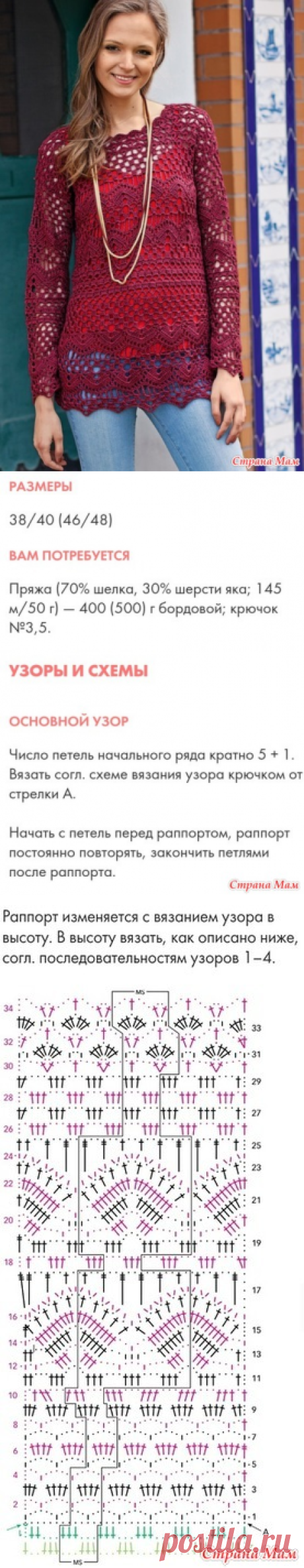. Прелесть в красном цвете!!! - Все в ажуре... (вязание крючком) - Страна Мам