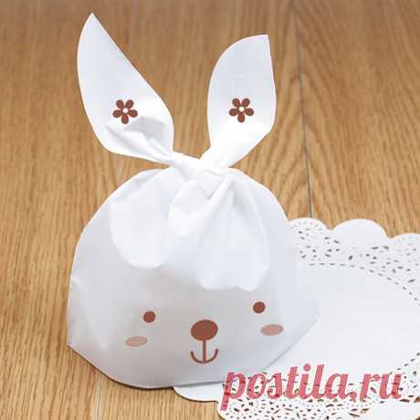 Ld005 печенье упаковка белого прекрасный кролик пластиковые ручки сумки для печенья снэк выпечки пакета 50 шт./лот 13.7 x 22 см купить в магазине Sarh Home DIY на AliExpress