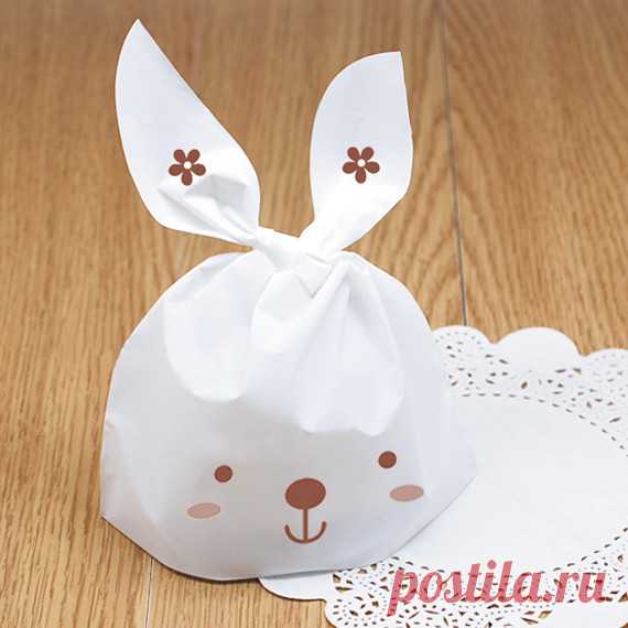 Ld005 печенье упаковка белого прекрасный кролик пластиковые ручки сумки для печенья снэк выпечки пакета 50 шт./лот 13.7 x 22 см купить в магазине Sarh Home DIY на AliExpress