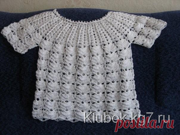 Кофточка для девочки крючком. Схема узора.