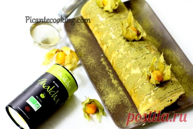 Бисквитный рулет с маракуйей | Picantecooking