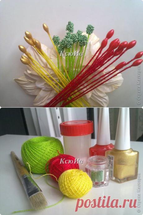 Скрап-идеи (тычинки для цветов)