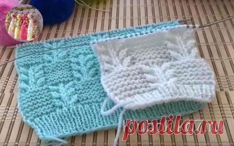 Узор гиацинт на платочной вязке.  
Для вязания по кругу вам необходимо набрать кол-во петель кратное 14. 1 ряд: *2 лиц, из 1 -3 лиц., 1 лиц, из 1-3 лиц, 2 лиц, 7 изн, * 2 ряд: *2 лиц, 7 снять нить за работой, 2 лиц, 7 лиц. * 3 ряд: *2 п. оставить за работой, провязать 3 вм. лиц., 2 лиц. со всп. спицы, 1 лиц, 3п. оставить перед работой, 2 лиц, 3п. со всп. сп. провязать вместе лиц., 7изн, * 4 ряд: *5лиц, 1 петлю снять нить за работой, 5лиц, 7 лиц, * 5 ряд: *2 лиц, из 1 -3 ли...