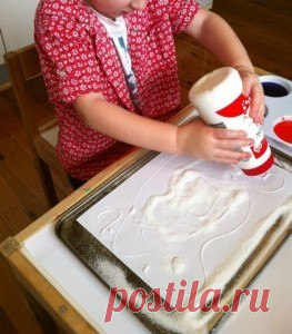 Рисуем солью